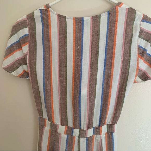 Show Me Your Mumu Val Striped Wide Leg Tie Front Jumpsuit Size Small - Picture 12 of 12